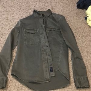 Abercrombie & Fitch military button up shirt